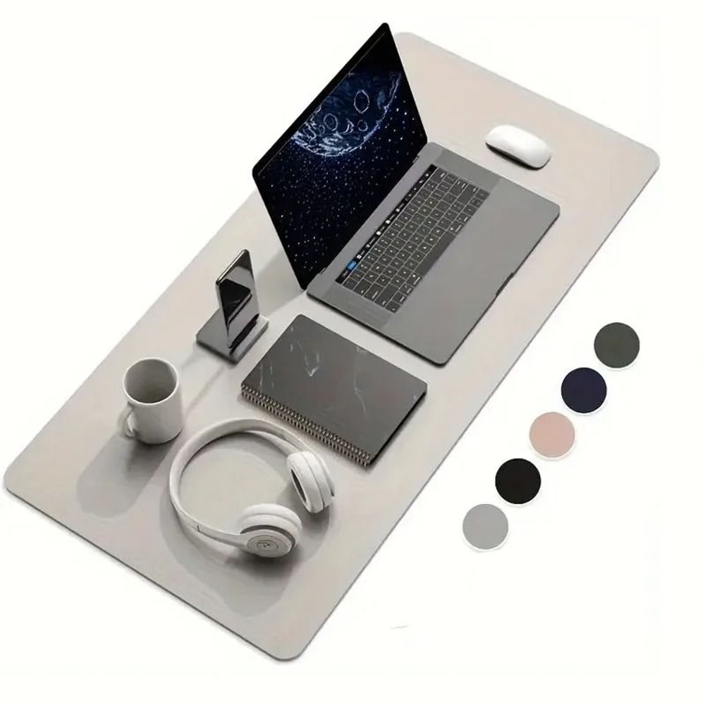 PU Leather Desk Protector Mat Large Waterproof Office Desk Pad Mouse And Keyboard Cover 9