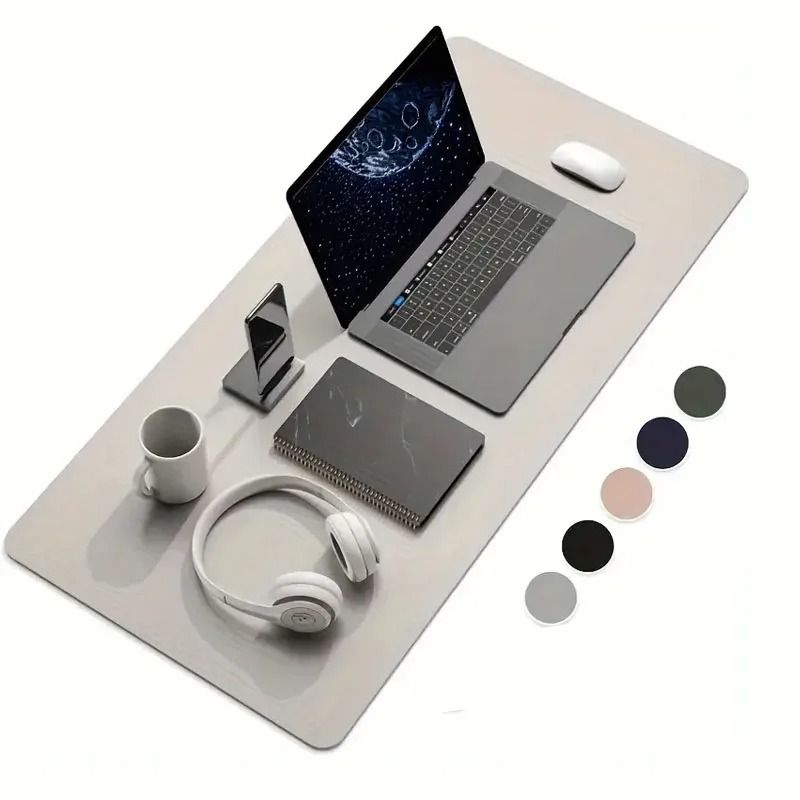 PU Leather Desk Protector Mat Large Waterproof Office Desk Pad Mouse And Keyboard Cover 9