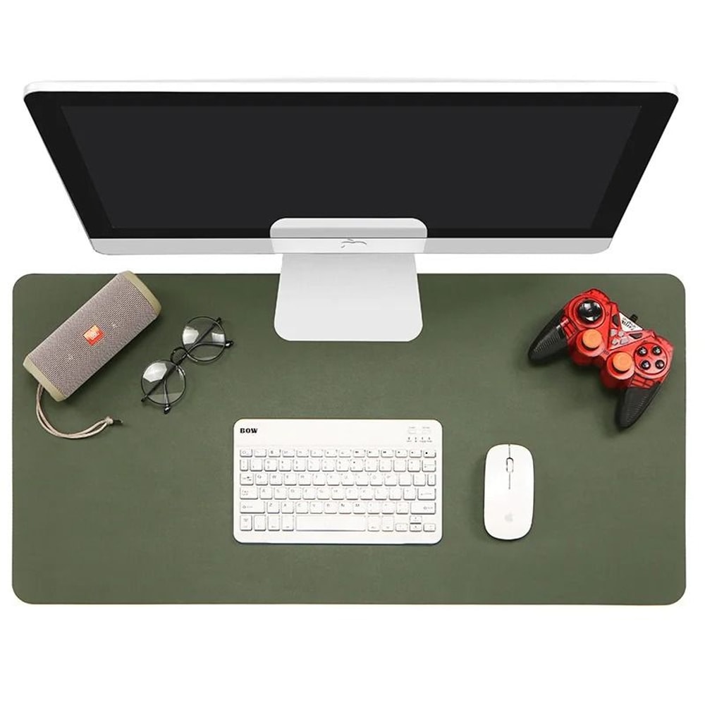 PU Leather Desk Protector Mat Large Waterproof Office Desk Pad Mouse And Keyboard Cover 2