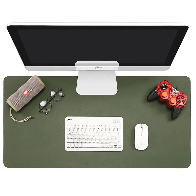 PU Leather Desk Protector Mat Large Waterproof Office Desk Pad Mouse And Keyboard Cover 2