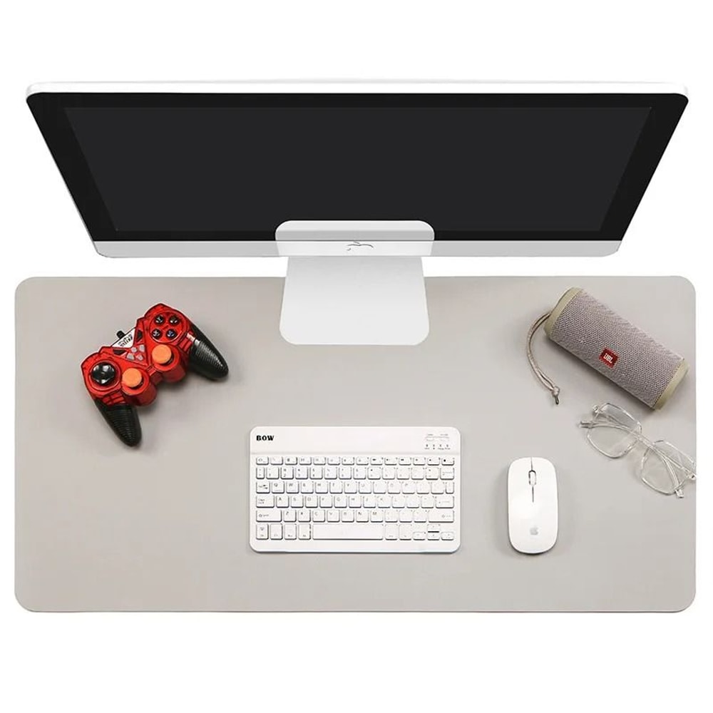 PU Leather Desk Protector Mat Large Waterproof Office Desk Pad Mouse And Keyboard Cover 3