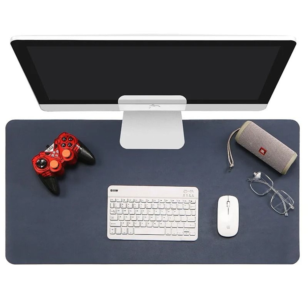 PU Leather Desk Protector Mat Large Waterproof Office Desk Pad Mouse And Keyboard Cover 4