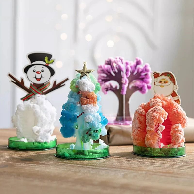 Magic Crystal Growing Christmas Tree Science Experiment Toy For Kids 13