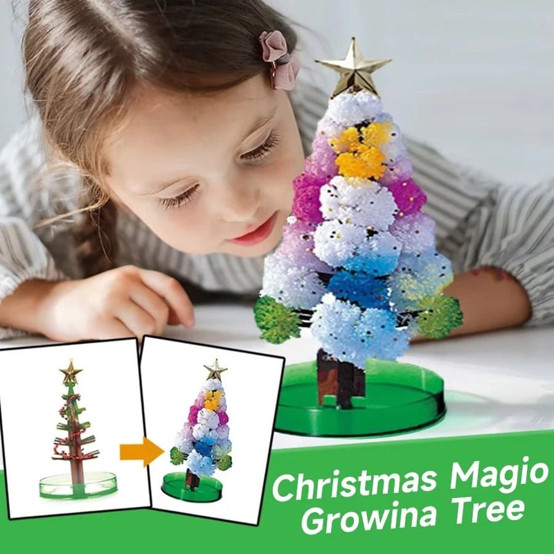 Magic Crystal Growing Christmas Tree Science Experiment Toy For Kids 14