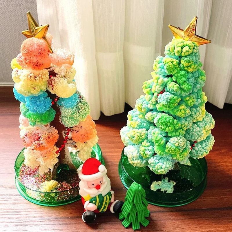 Magic Crystal Growing Christmas Tree Science Experiment Toy For Kids 15