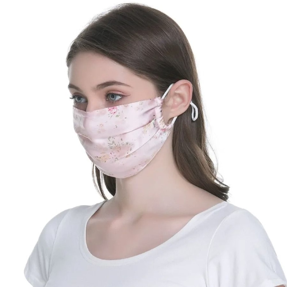 Mulberry Silk Reusable Face Mask Breathable Lightweight Washable Mask For Men And Women 11