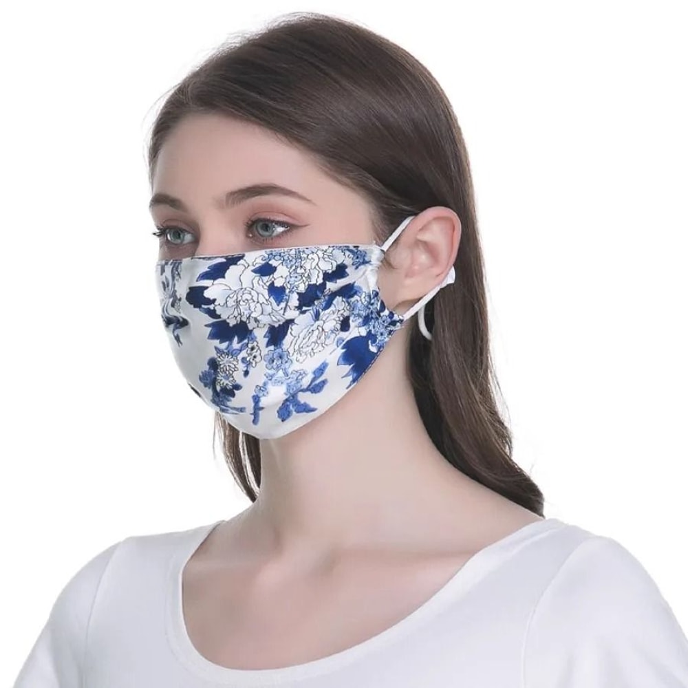 Mulberry Silk Reusable Face Mask Breathable Lightweight Washable Mask For Men And Women 12