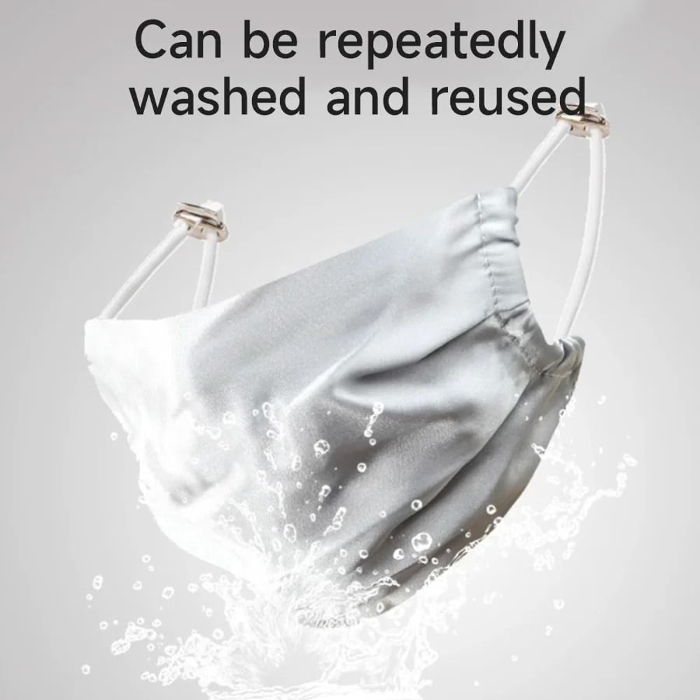 Mulberry Silk Reusable Face Mask Breathable Lightweight Washable Mask For Men And Women 9