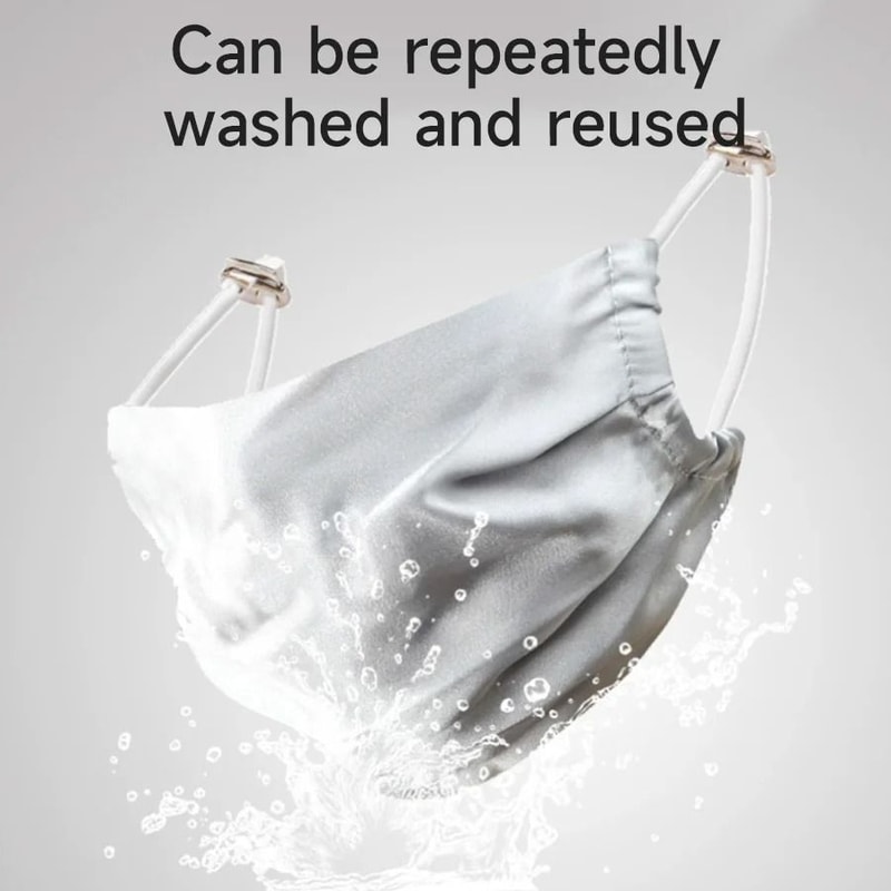 Mulberry Silk Reusable Face Mask Breathable Lightweight Washable Mask For Men And Women 9