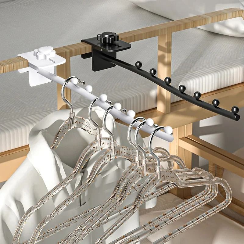 Wall Mounted Clothes Hanger Space Saving Foldable Drying Rack Organizer 5