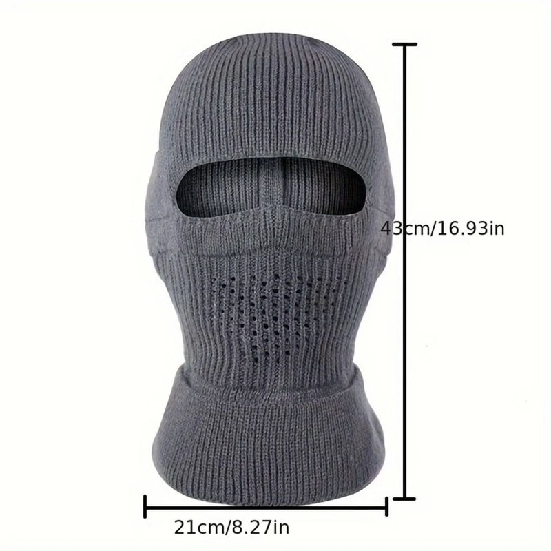Knitted Full Face Balaclava Beanie Winter Mask Hat For Men 7