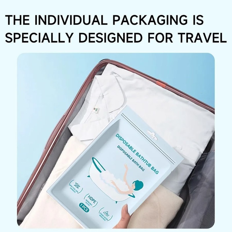 Disposable Bathtub Cover Liner Large Plastic Bath Protector 5