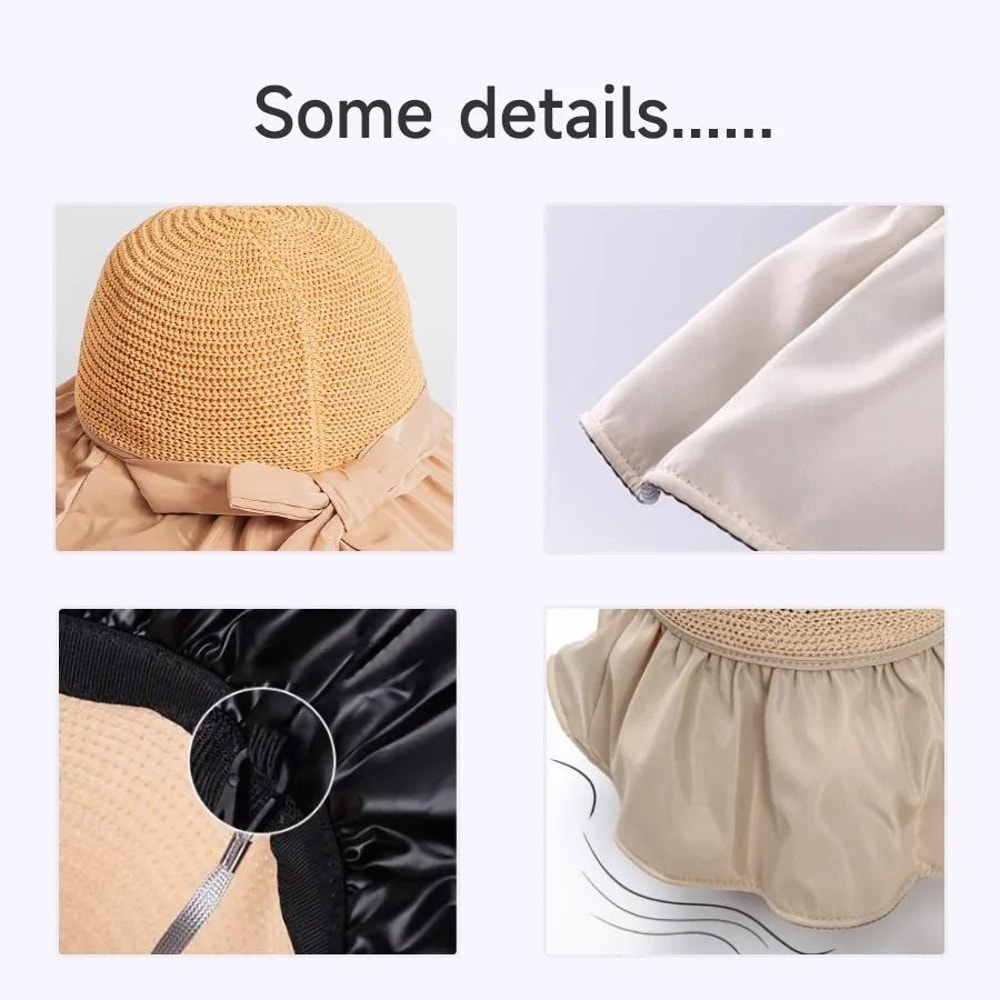 Womens Foldable Wide Brim Sun Hat For Outdoor Protection 7