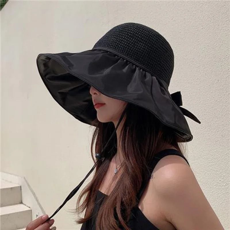 Womens Foldable Wide Brim Sun Hat For Outdoor Protection 8