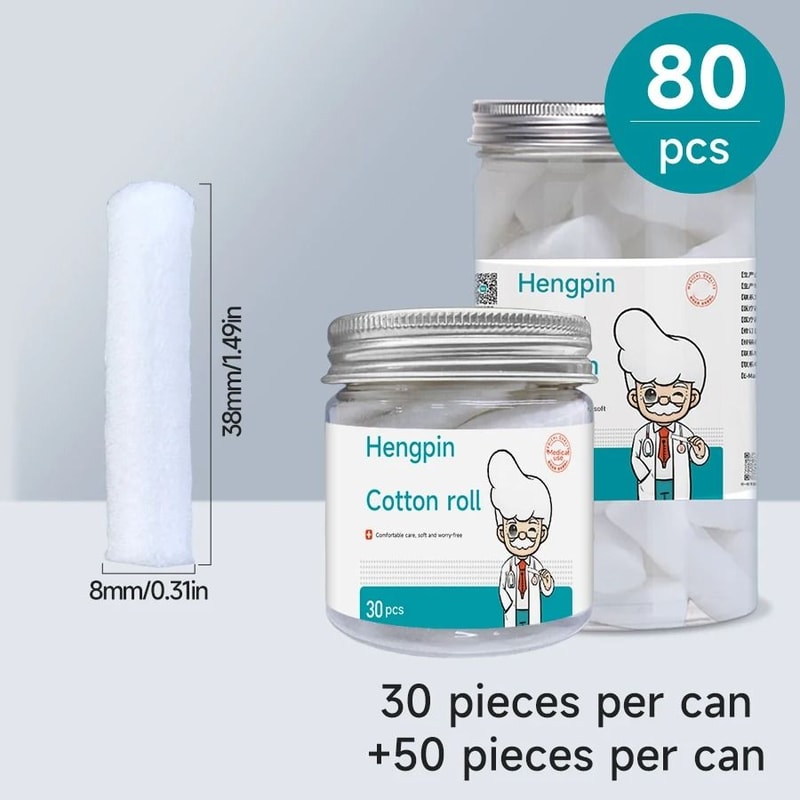 Hypoallergenic Medical Cotton Nasal Rolls For Adults And Children 3