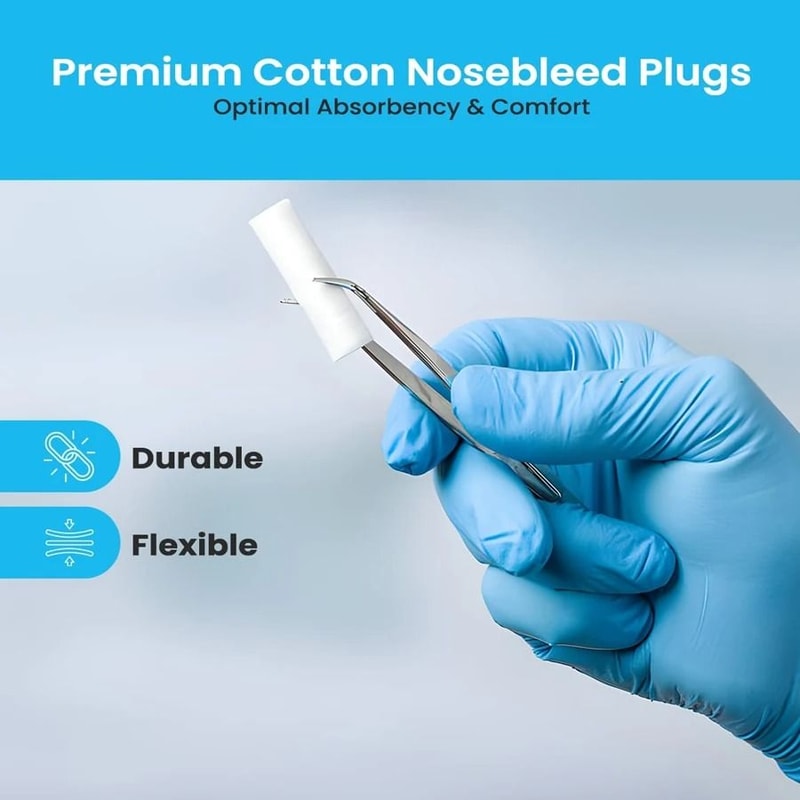 Hypoallergenic Medical Cotton Nasal Rolls For Adults And Children 9