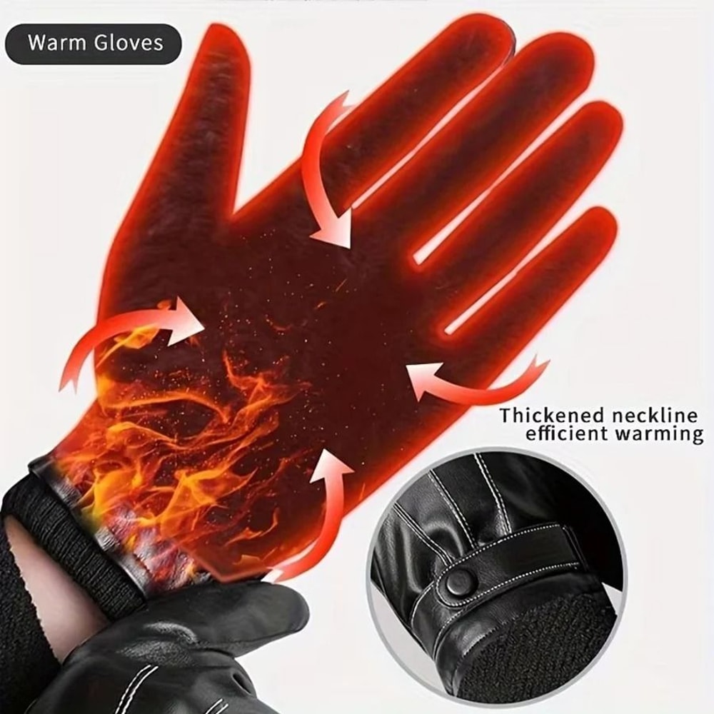 Waterproof Touch Screen Winter Gloves For Men 10