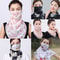 Elegant Floral Chiffon Sun Protection Neck Scarf Mask 7