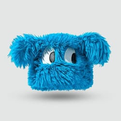 cute cartoon puppy plush winter knit hat for women