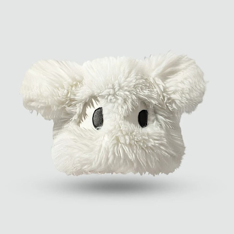 Cute Cartoon Puppy Plush Winter Knit Hat For Women 1