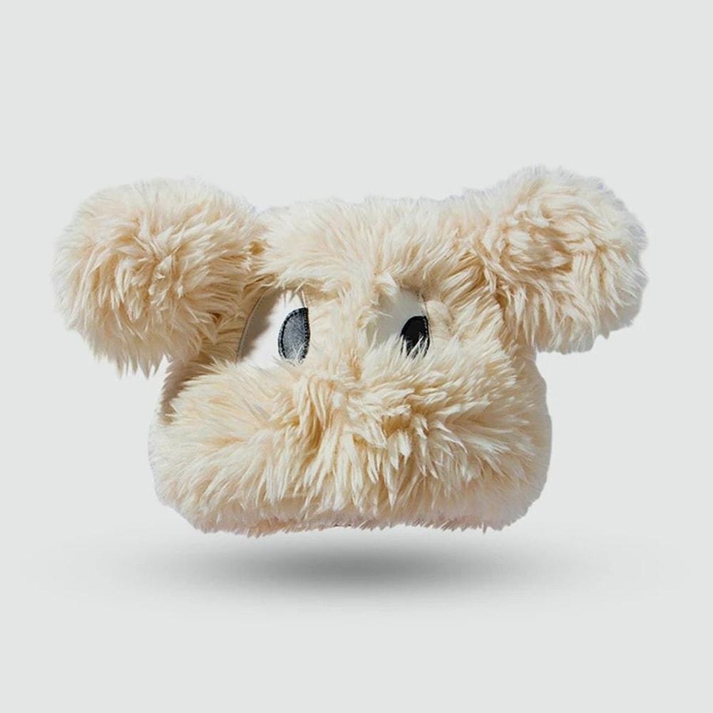 Cute Cartoon Puppy Plush Winter Knit Hat For Women 3