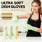 Waterproof Anti Slip Latex Kitchen Cleaning Gloves Set Of 3 Pairs 0