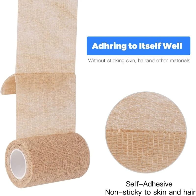 Self Adhering Elastic Pet Bandage Wrap For Wound Protection 12