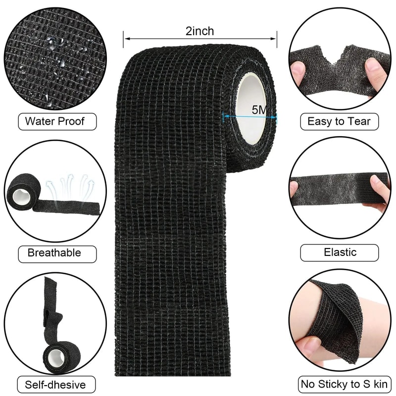 Self Adhering Elastic Pet Bandage Wrap For Wound Protection 9
