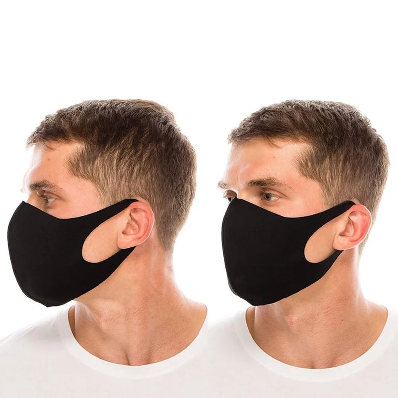 Reusable 3D Face Mask Black Dustproof Protective Mask For Daily Wear 2