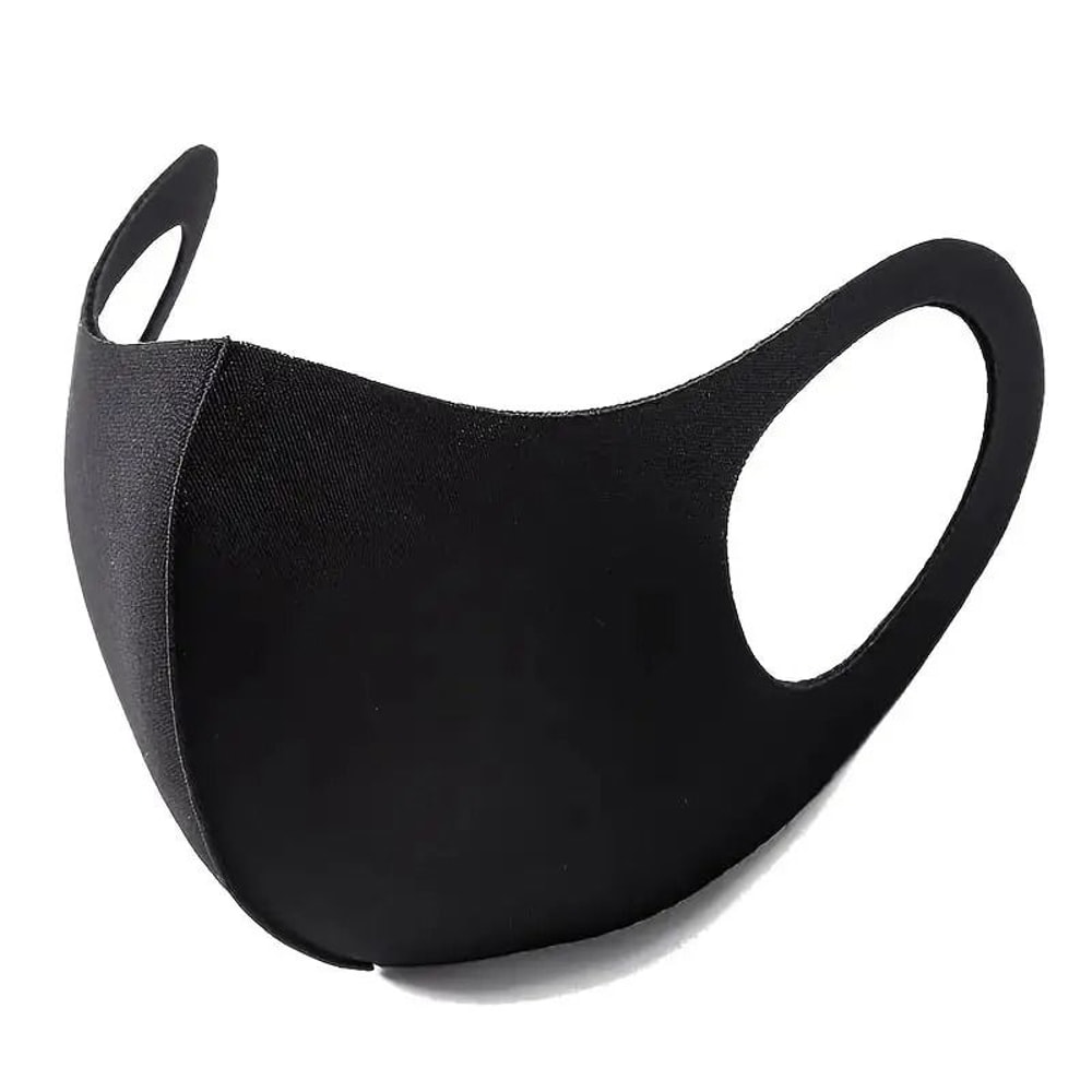 Reusable 3D Face Mask Black Dustproof Protective Mask For Daily Wear 1
