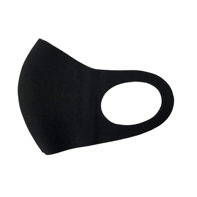 Reusable 3D Face Mask Black Dustproof Protective Mask For Daily Wear 3