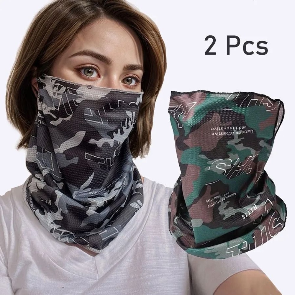 Ice Silk Camouflage Sunscreen Face Mask Outdoor Sports Balaclava 6