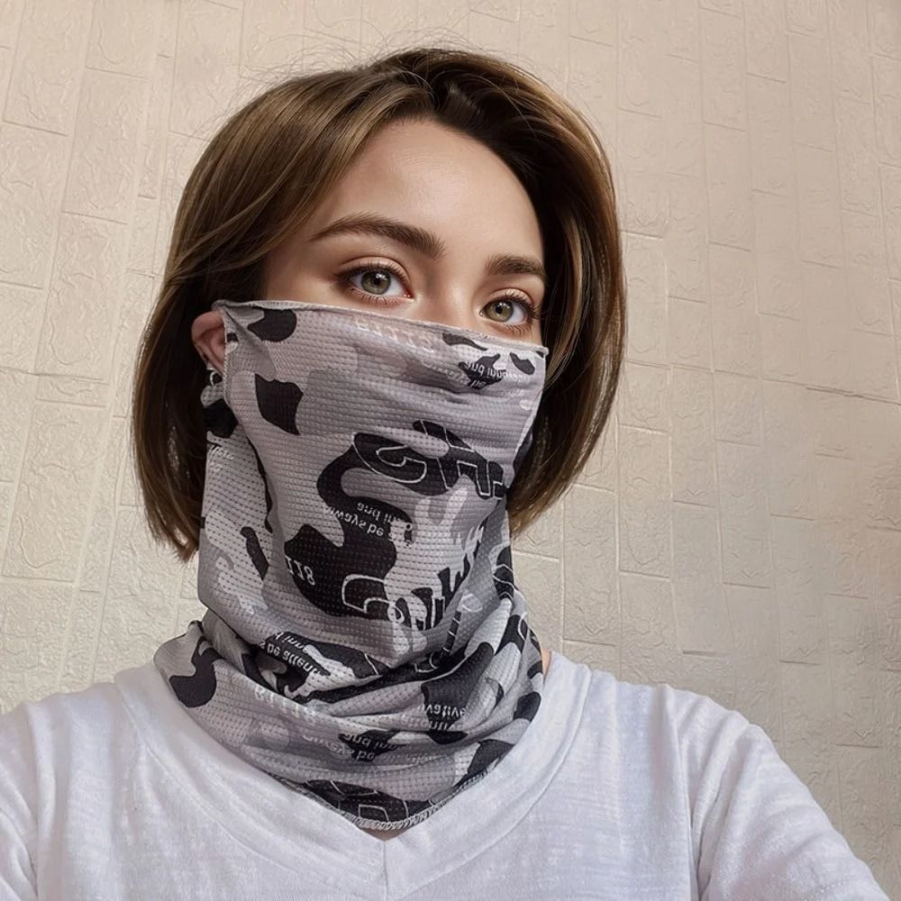 Ice Silk Camouflage Sunscreen Face Mask Outdoor Sports Balaclava 4