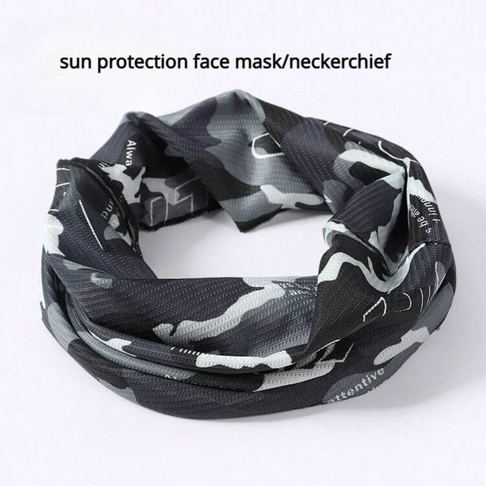 Ice Silk Camouflage Sunscreen Face Mask Outdoor Sports Balaclava 10