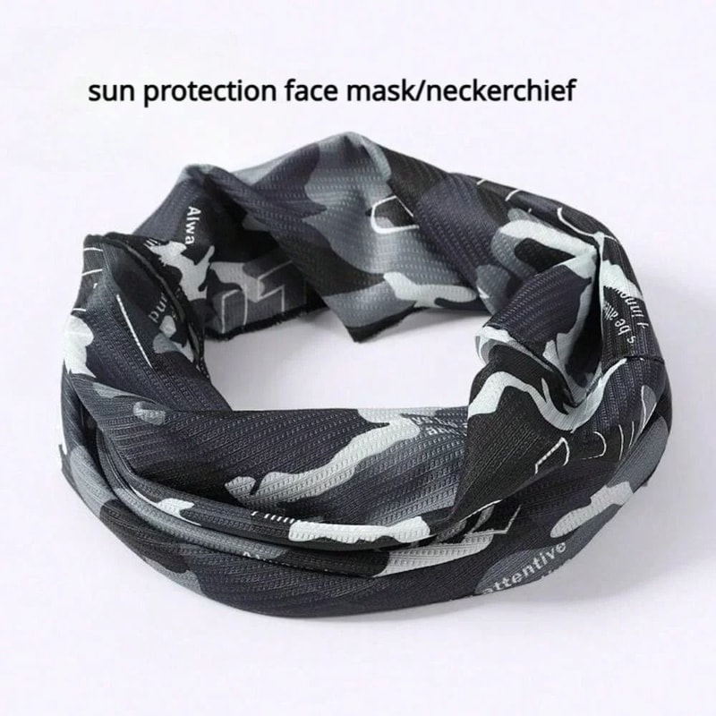 Ice Silk Camouflage Sunscreen Face Mask Outdoor Sports Balaclava 10