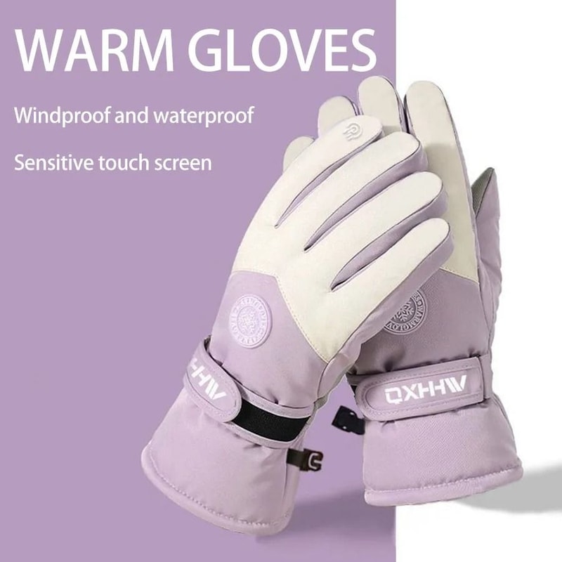 Winter Ski Gloves Waterproof Windproof Outdoor Sport Gloves For Men And Women 12