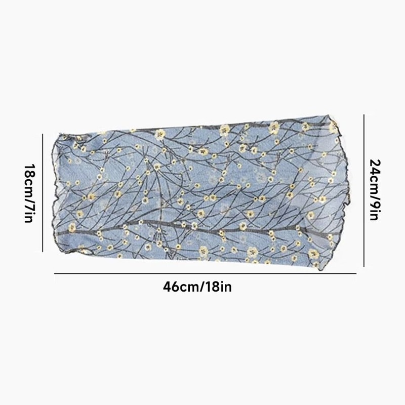 Elegant Chiffon Silk Summer Neck Scarf Sun Protection Neck Cover For Women 6