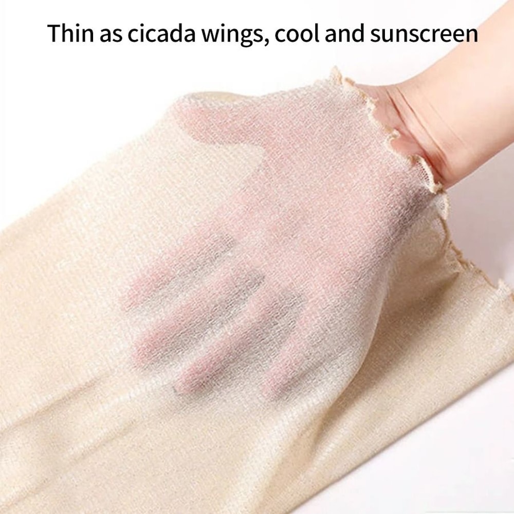 Elegant Chiffon Silk Summer Neck Scarf Sun Protection Neck Cover For Women 7