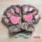 Kawaii Plush Paw Gloves Cat Claw Fingerless Plush Mittens 5