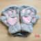 Kawaii Plush Paw Gloves Cat Claw Fingerless Plush Mittens 4