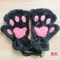 Kawaii Plush Paw Gloves Cat Claw Fingerless Plush Mittens 1
