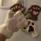 Kawaii Plush Paw Gloves Cat Claw Fingerless Plush Mittens 10