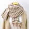 Classic Plaid Winter Scarf Cashmere Feel Chunky Warm Scarf For Men And Women 3