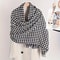 Classic Plaid Winter Scarf Cashmere Feel Chunky Warm Scarf For Men And Women 7