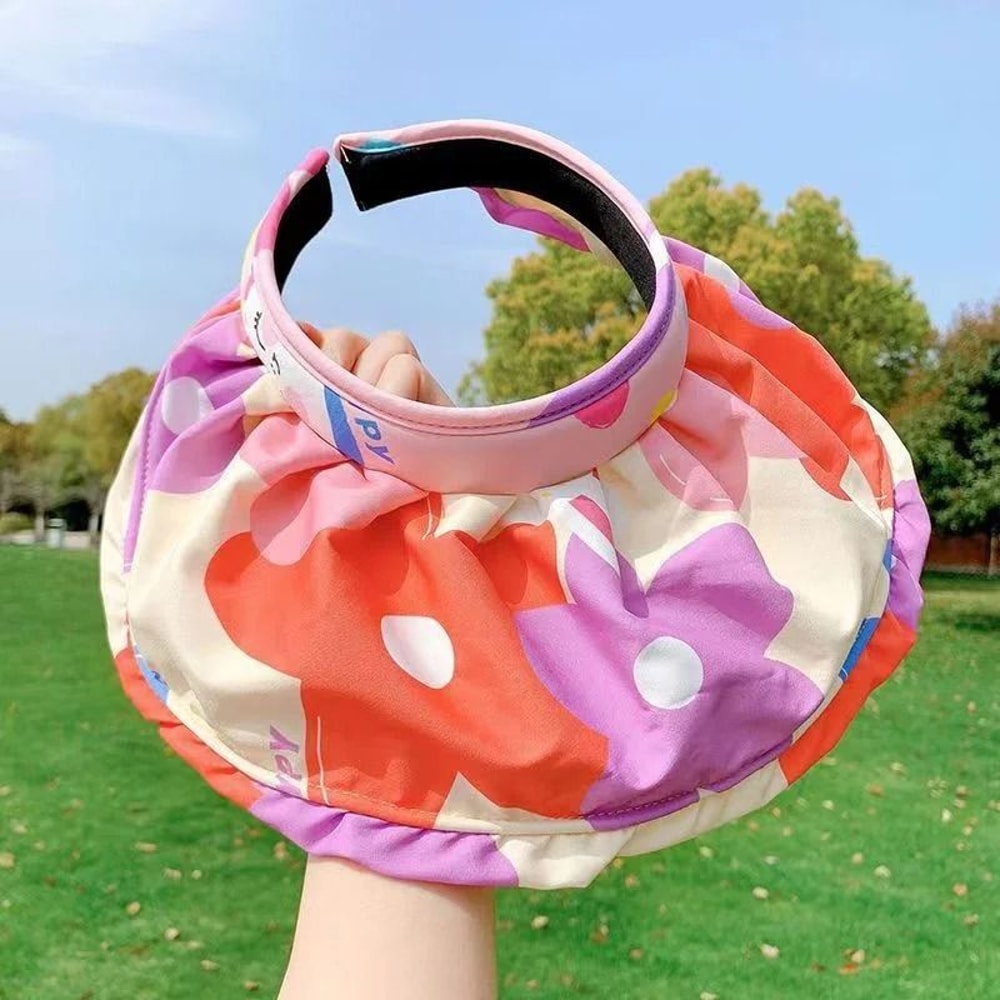 Rainbow Kids Sun Hat UPF 50 Wide Brim Visor Hat For Summer 3