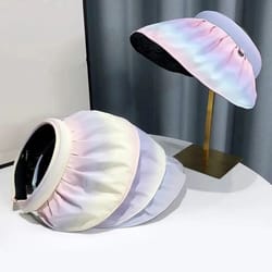 rainbow kids sun hat upf 50 wide brim visor hat for summer