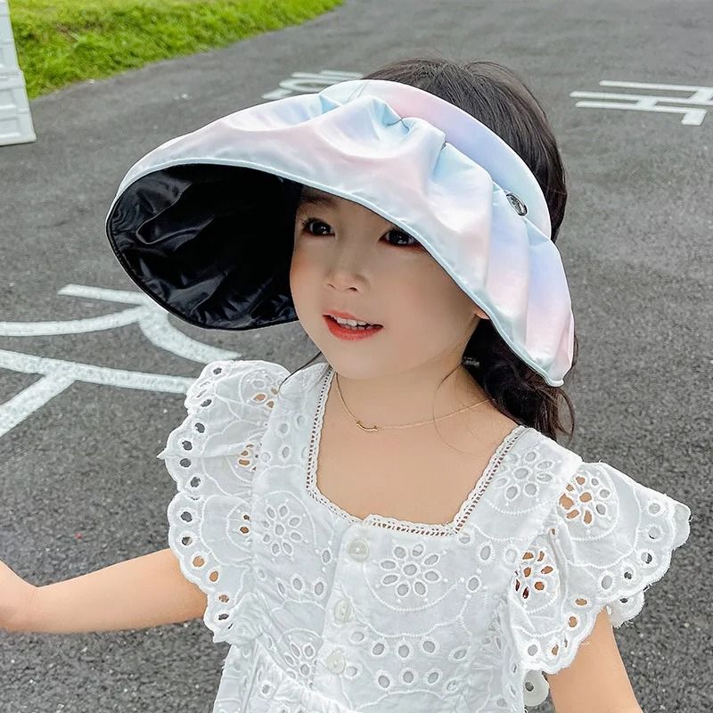 Rainbow Kids Sun Hat UPF 50 Wide Brim Visor Hat For Summer 10