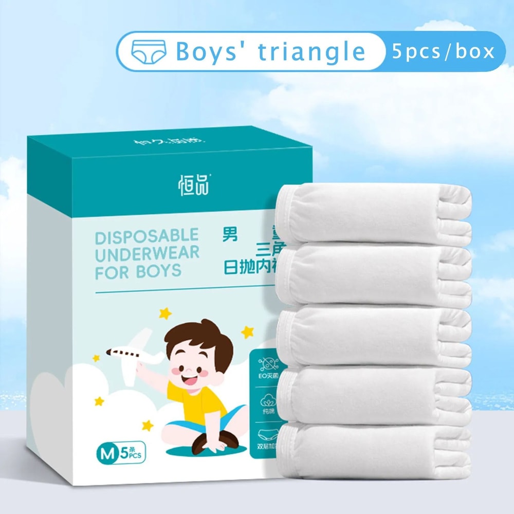 Cotton Disposable Underwear For Kids And Teens Travel Ready Aseptic Briefs 2