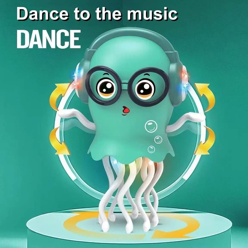 Interactive Dancing Octopus Toy With Music And Lights Electric Pet Toy 7