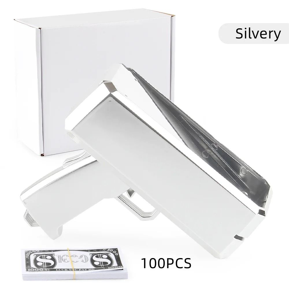 Party Money Gun Toy Cash Cannon With Fake Money Bills For Events 0